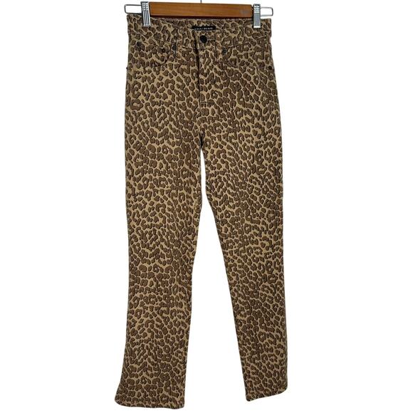 Lucky Brand High Rise Slim Bridgette Animal Print Jeans Women's 0 - Picture 2 of 10